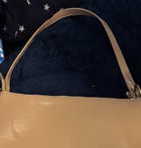 Beige Patent Leather Shoulder Bag - Image 1