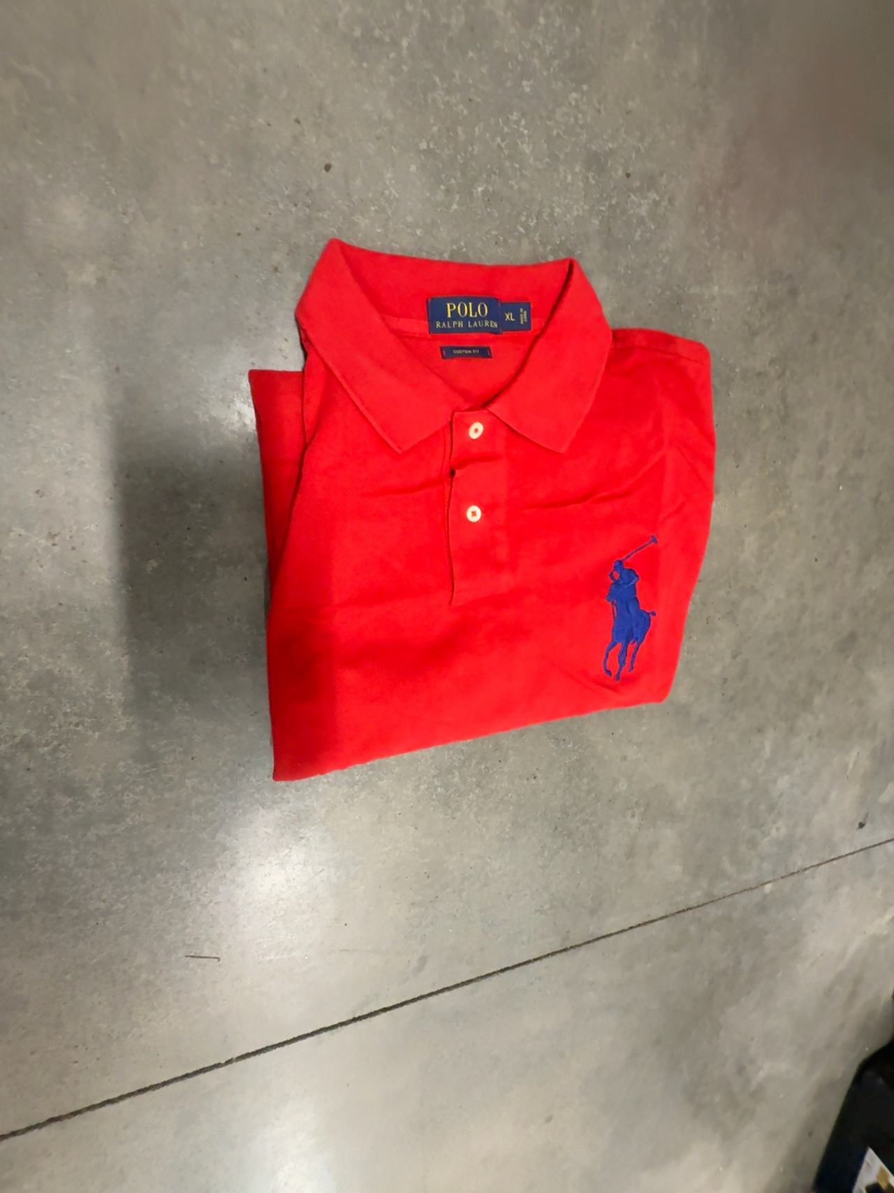 Ralph Lauren Men's Red Polo Shirt size Xl