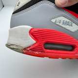 Nike Air Max 90 Black Grey Red Mens Size 10 - Image 7