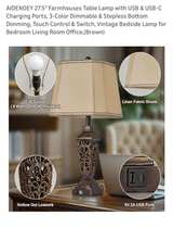 Aidenoey Table Lamp 2 Pack - Image 3