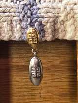 Givenchy Vintage 4G Logo Two-Tone Drop single clip on earring. - Image 2