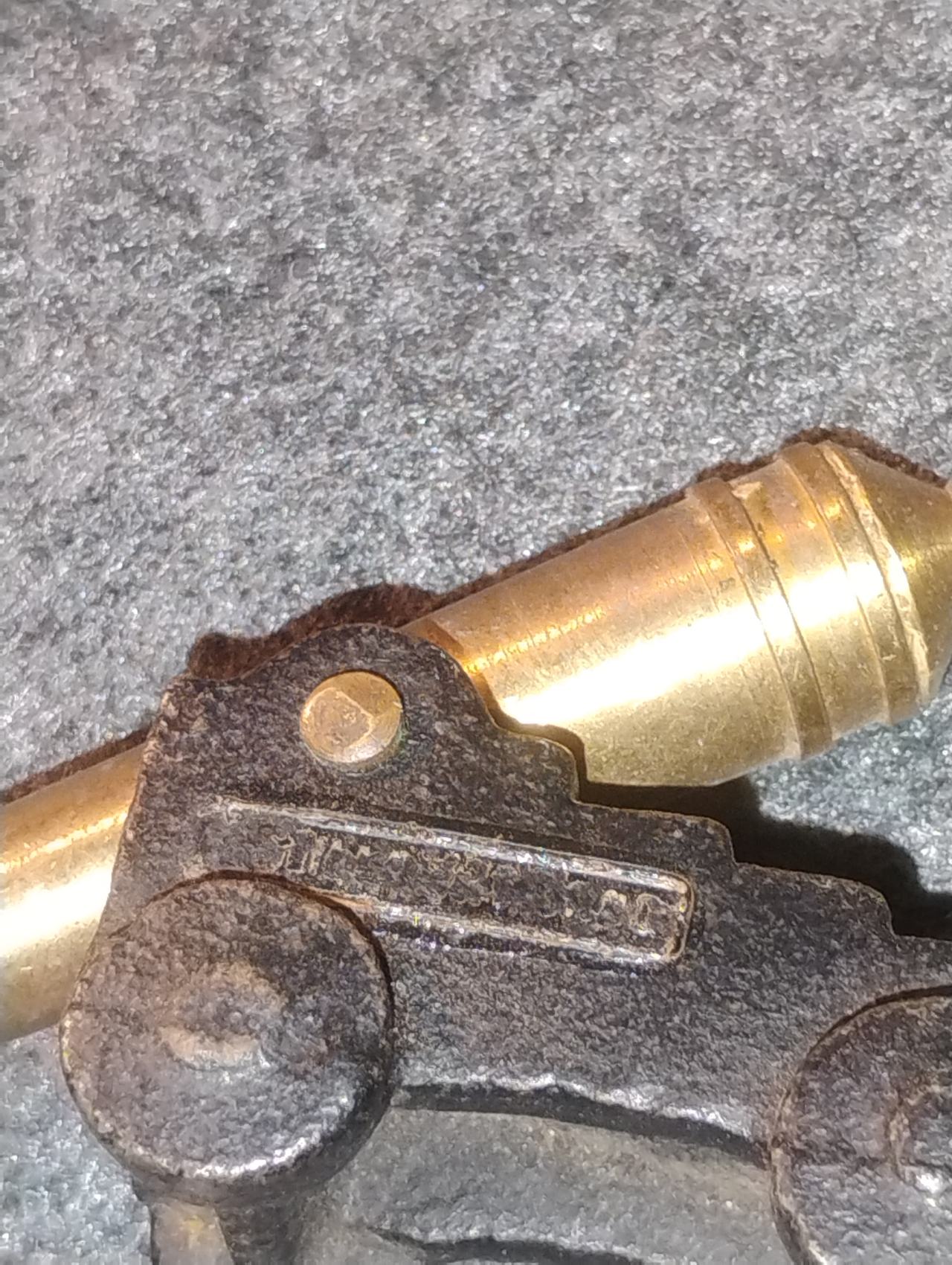 Vintage Miniature Brass Cannon on Cast Iron Carriage