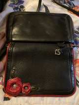 Leather Crossbody Purse with Floral Accent by Brighton - Image 4
