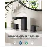 Matte Black Widespread Bathroom Faucet - Image 2