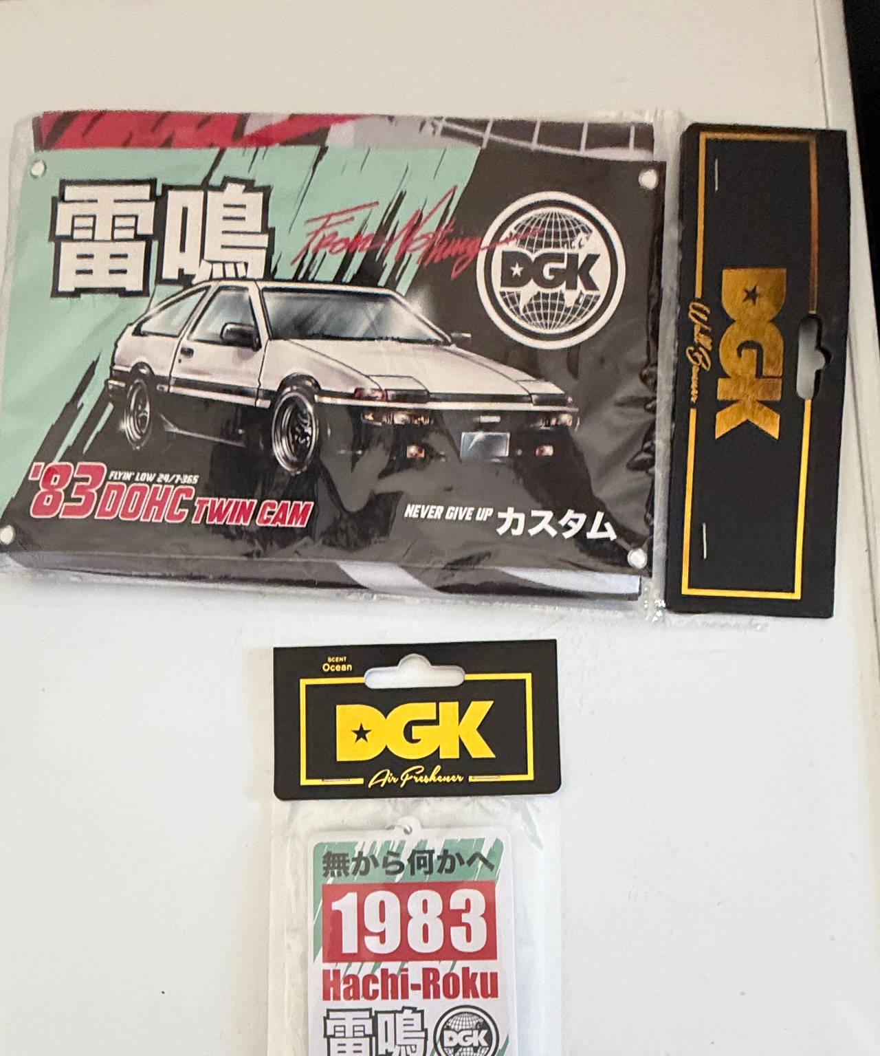 DGK Hachi-Roku Wall Banner & Air Freshener Set