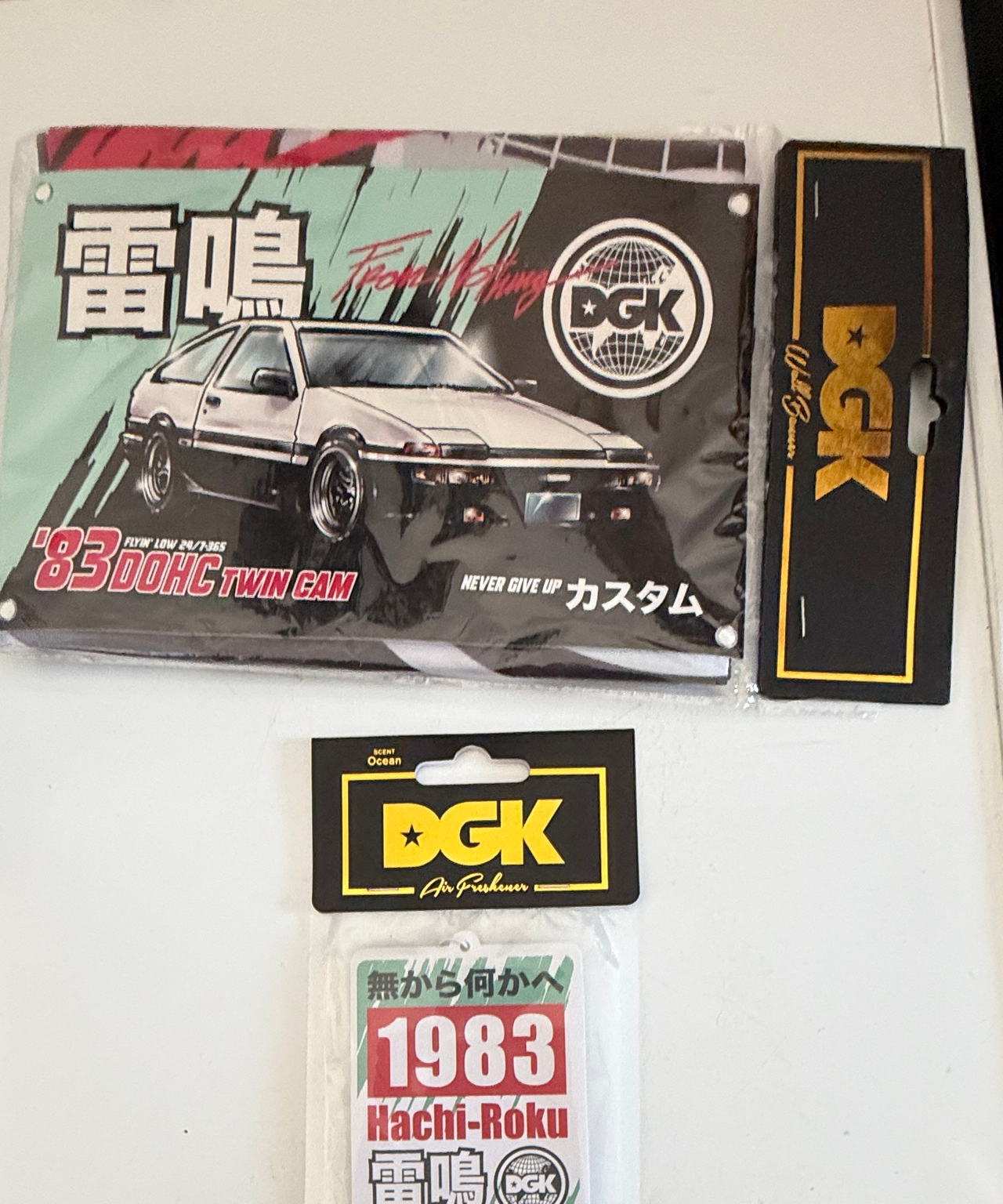 DGK Hachi-Roku Wall Banner & Air Freshener Set