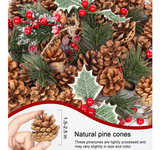 Christmas Pine Cones for Crafts Decorations 50PCS Natural Pine Cones - Image 2