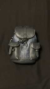 Coach Mini Backpack Bag Charm in Signature Canvas - Image 1