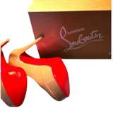 Christian Louboutin Bianca Patent Leather Pumps Size 7.5 - Image 2