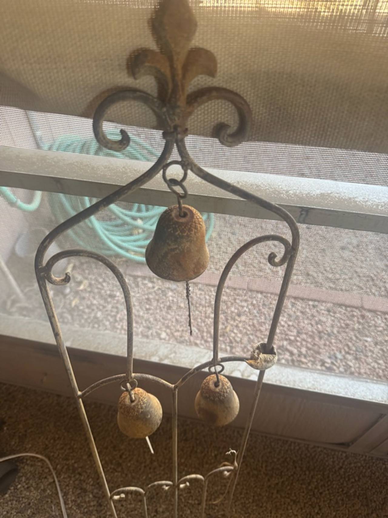 Garden Bell Stake Decorative Metal Bell