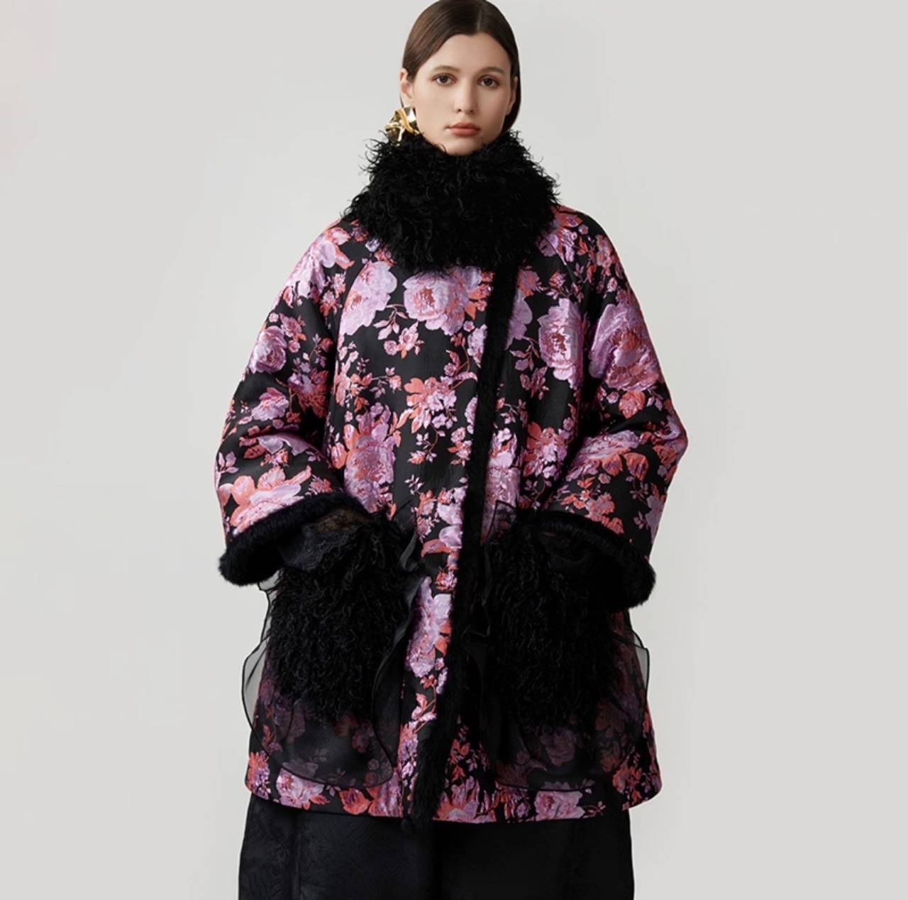 Dries Van Noten Floral Jacquard Coat
