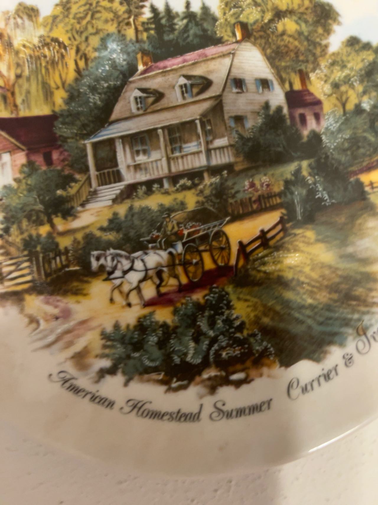 Currier & Ives American Homestead Summer Decorative Plate