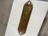 Vintage Etched Brass Peacock Serving Tray - Image 1