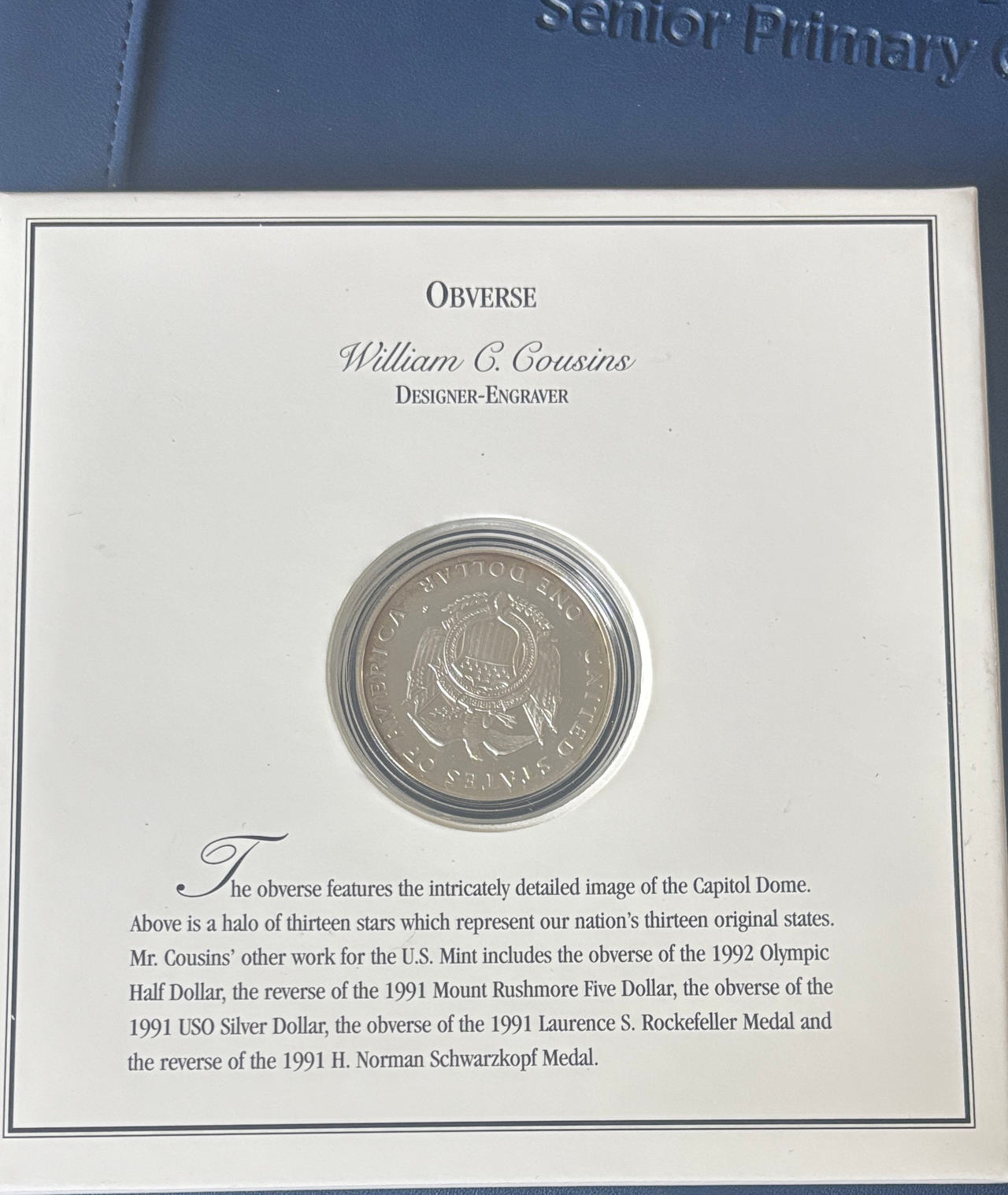 1994 U.S. Capitol Bicentennial Silver Dollar