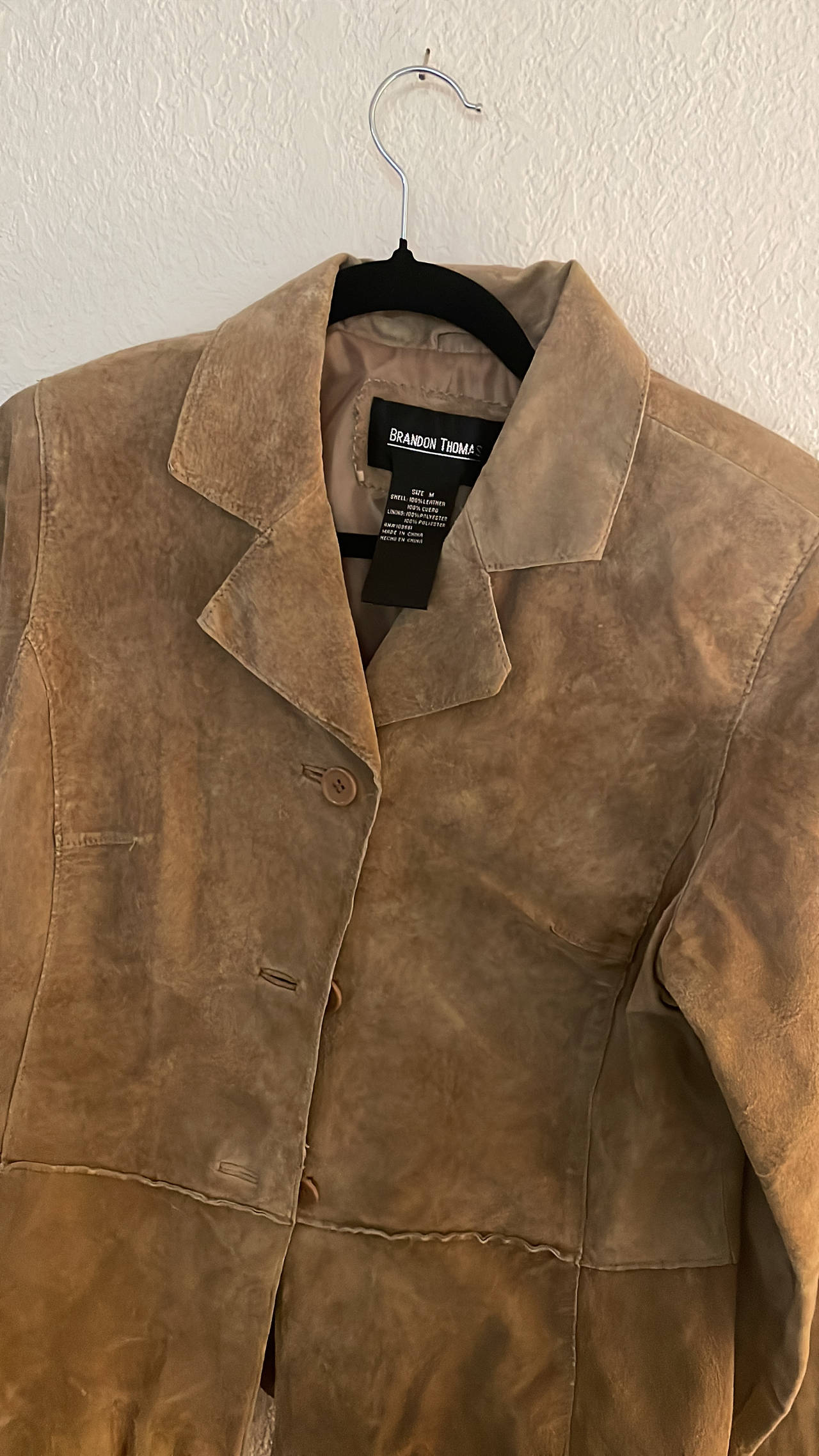 Brandon Thomas Vintage Suede Leather Jacket medium