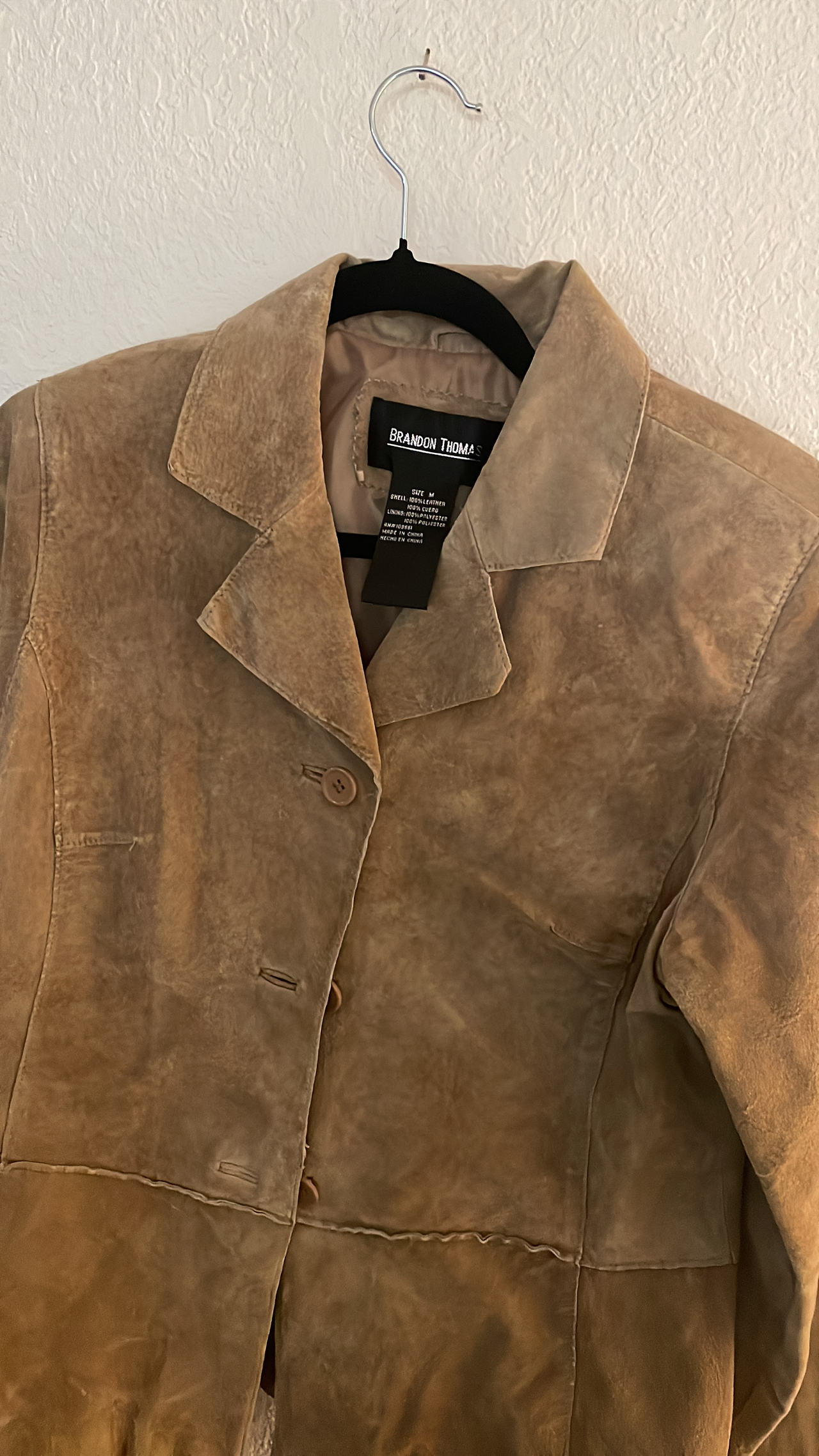 Brandon Thomas Vintage Suede Leather Jacket medium