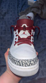 Jordan Spizike Low, White/Red-Wolf Grey - Image 2