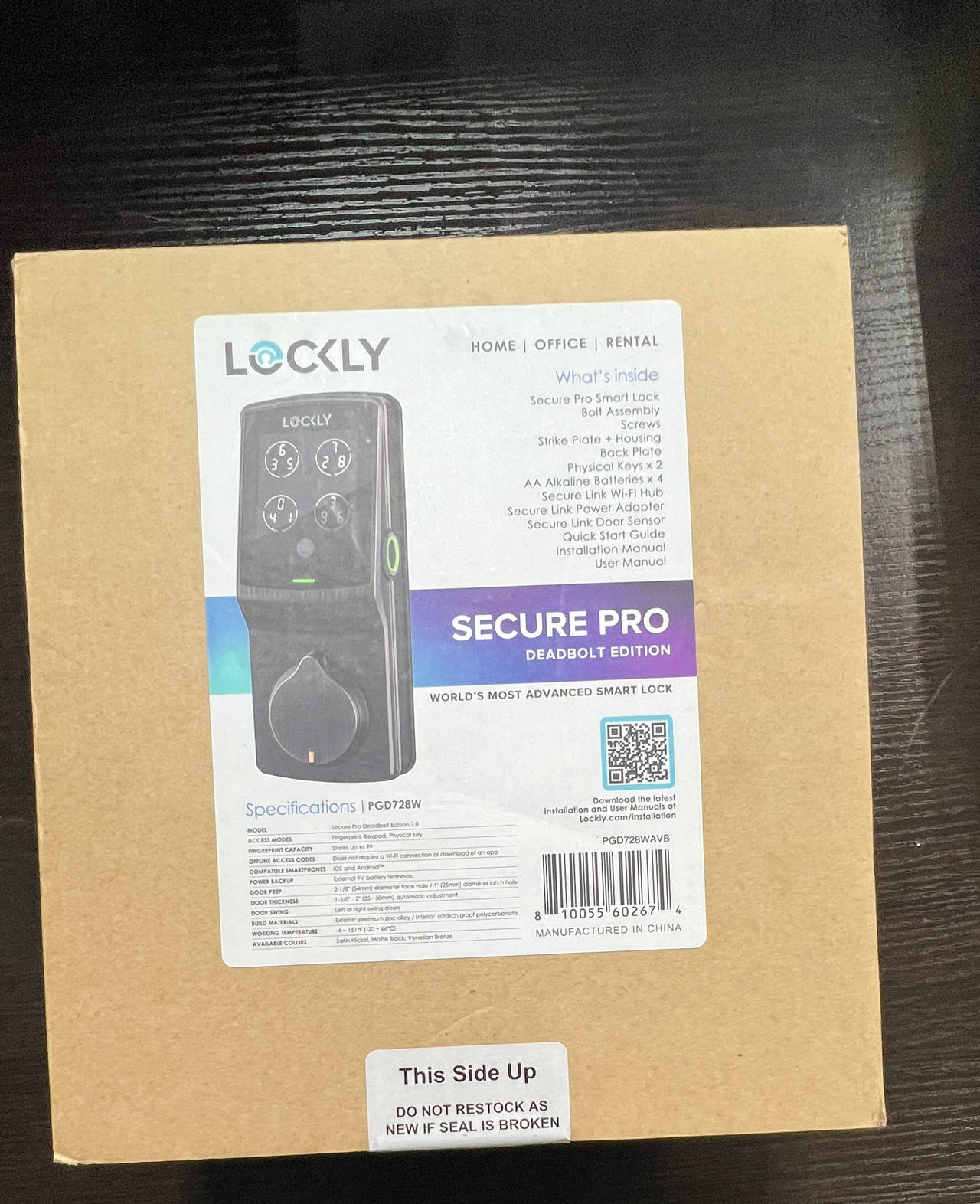 Lockly Secure Pro Smart Lock Deadbolt Edition