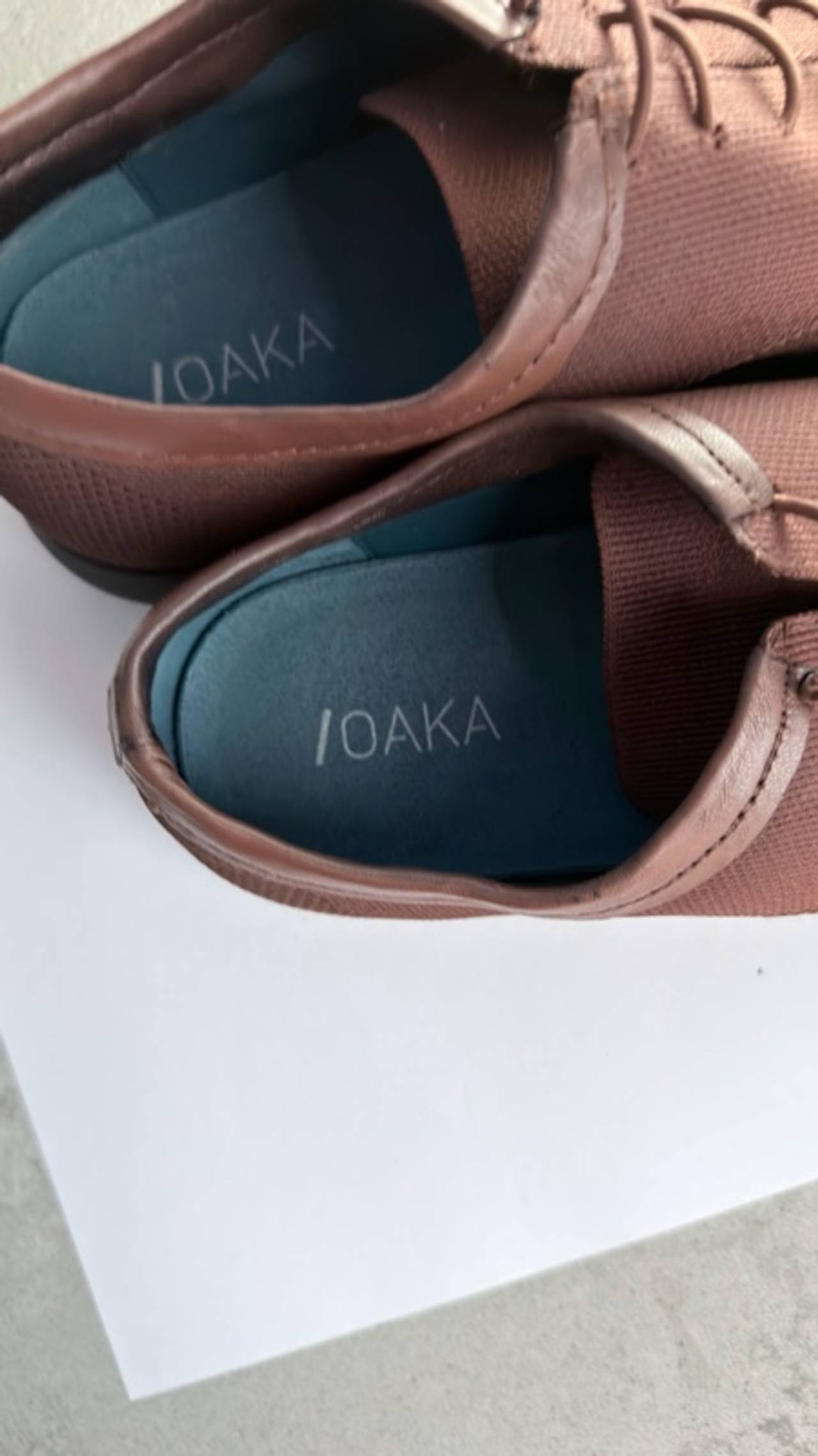 OAKA Adams Derby Barefoot Dress Shoes Brown