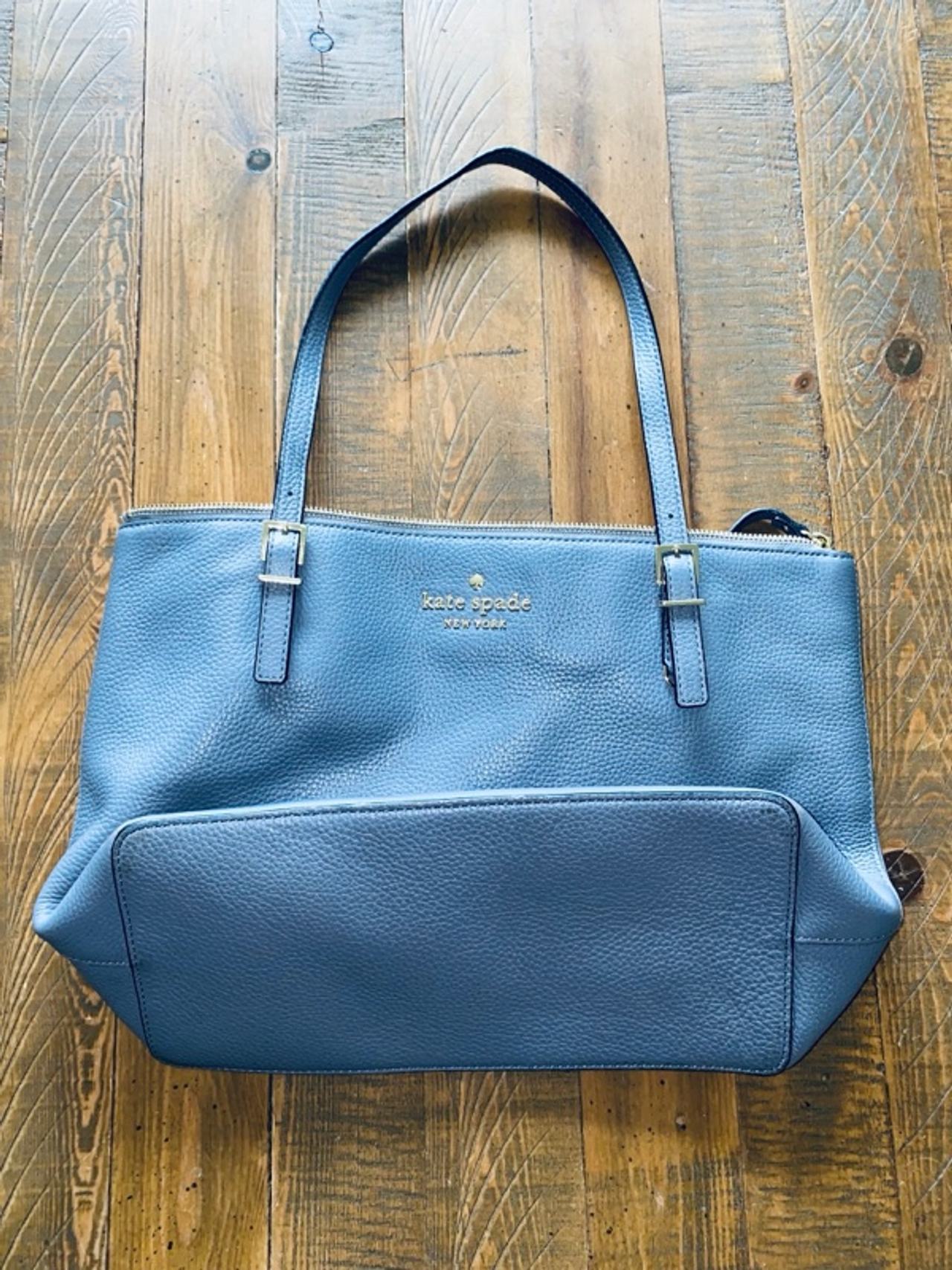 Kate Spade Watson Lane Small Leather Maya Blue Tote Handbag 