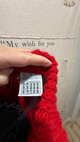 Blarney Woolen Mills Red Cable Knit Turtleneck Sweater - Image 3