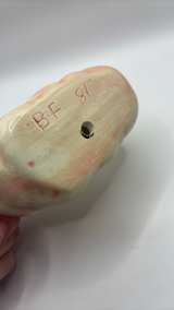 Vintage Pink Ceramic Swan Planter - Image 4