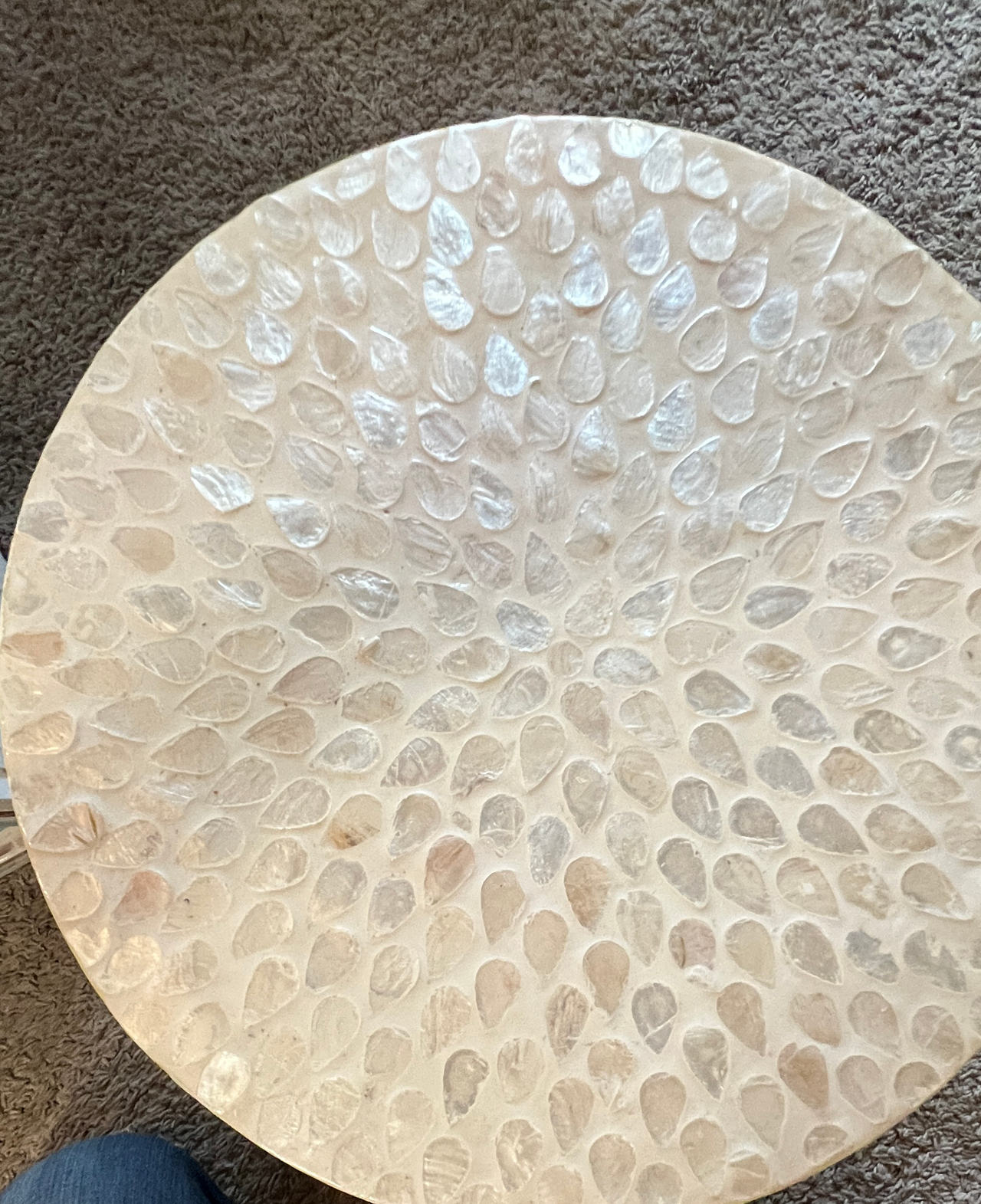West Elm Capiz Round Side Table