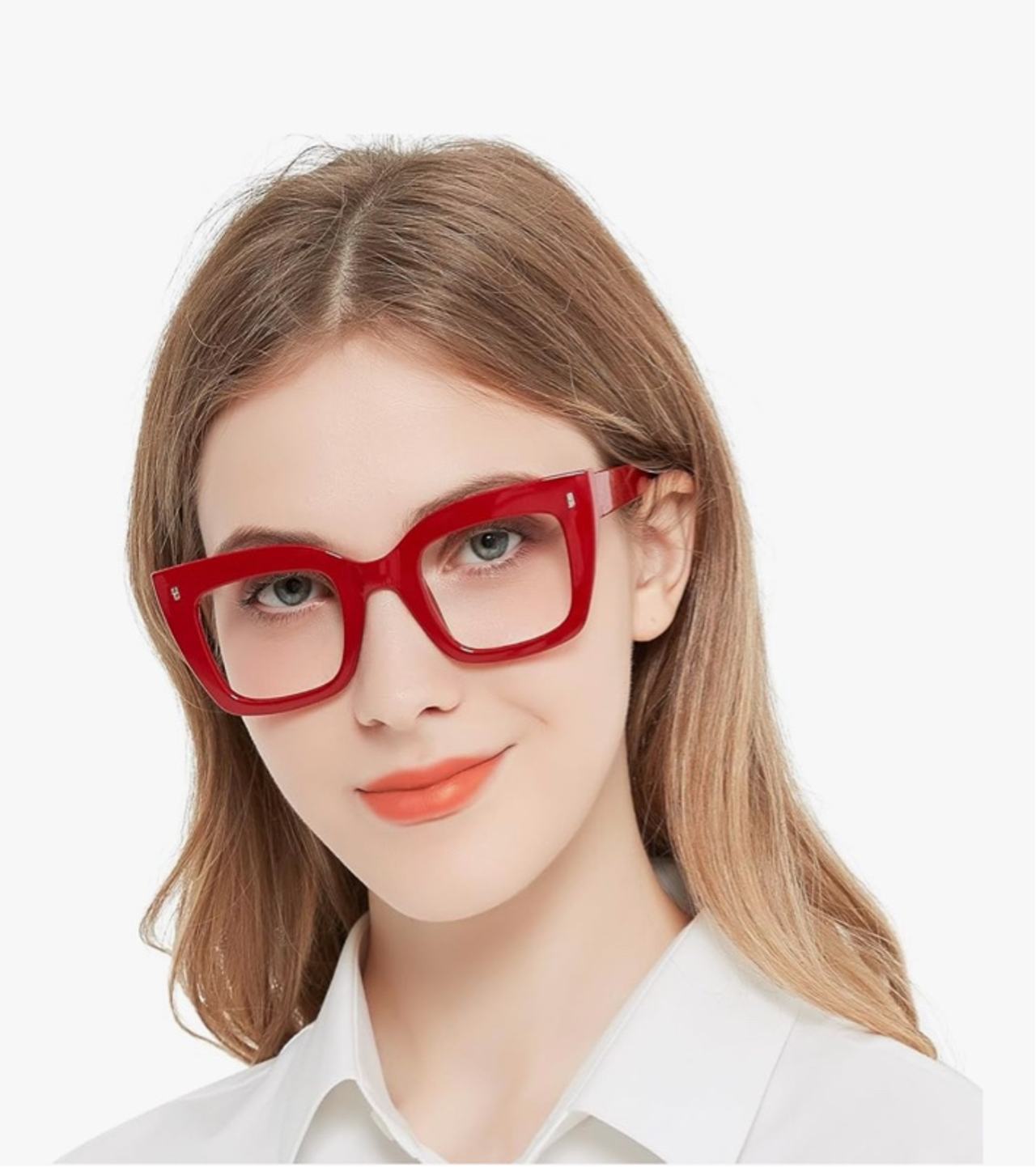 OCCI CHIARI Women Oversized Square-Cateye Reading Glasses RetroThick Readers Com