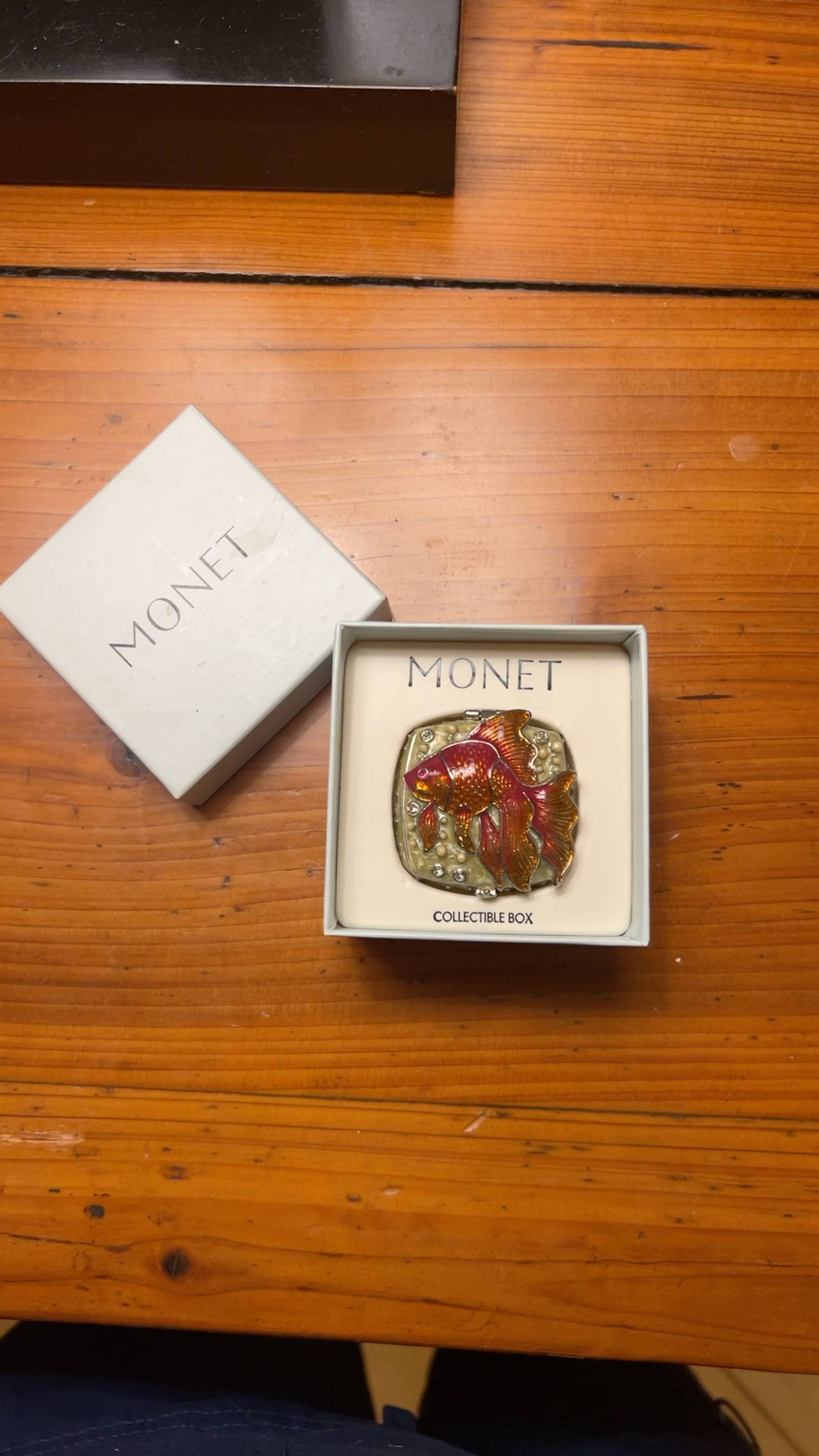 Red Crab Enamel Trinket Box