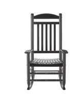 Hampton Bay Indoor/Outdoor Black Rocking Chair - New - Image 2
