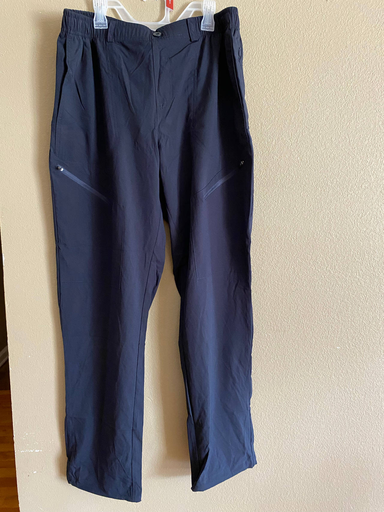 Unbranded Women's Nylon Workout Pants with Zipper Pockets