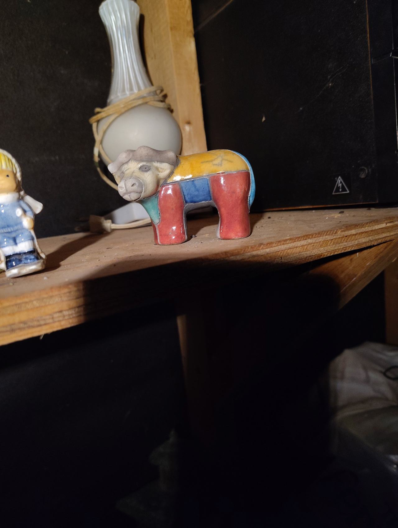 Handmade Ceramic Bull Figurine