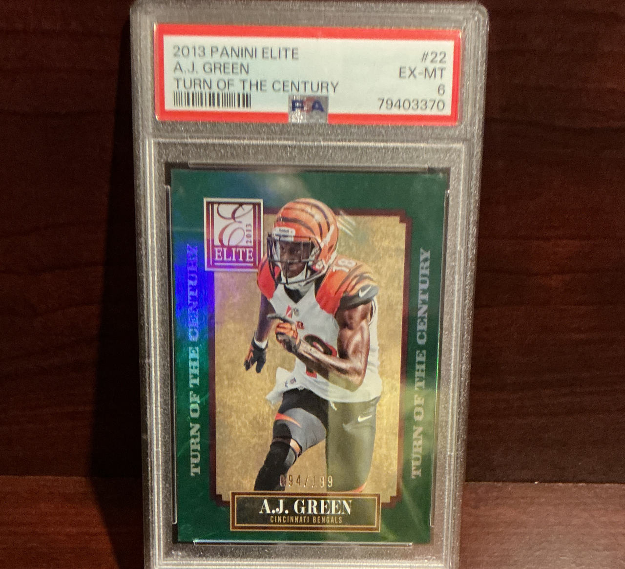 2013 Panini Elite A.J. Green Turn of the Century #22 /199 PSA 6