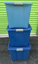 3 Sterilite 35 Gallon Latching Storage Bins - Image 4