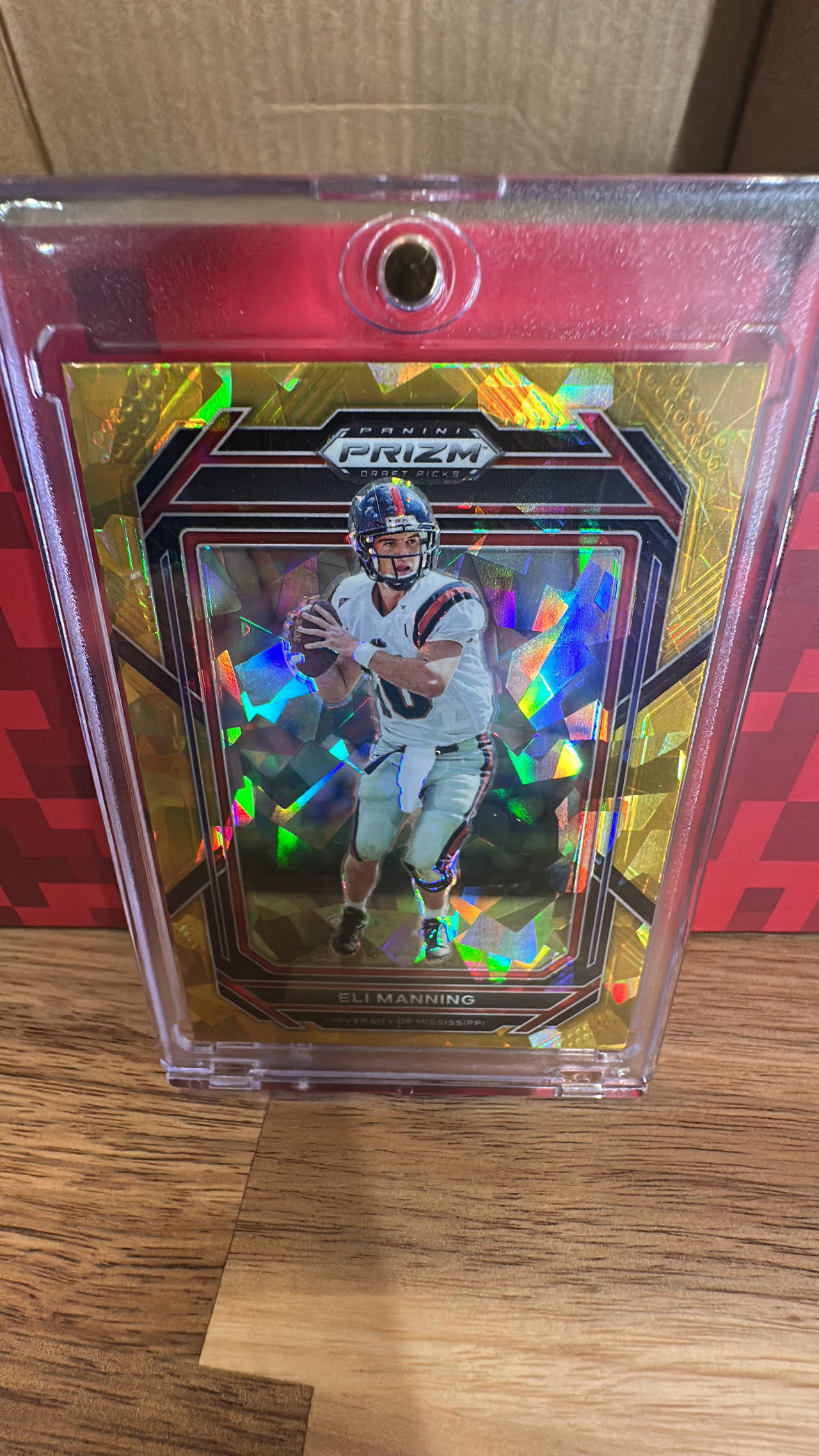 2020 Panini Prizm Draft Picks Eli Manning Gold Ice Prizm #10