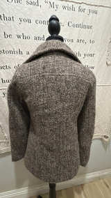 Calvin Klein Wool Blend Double Breasted Coat - Brown - Image 2