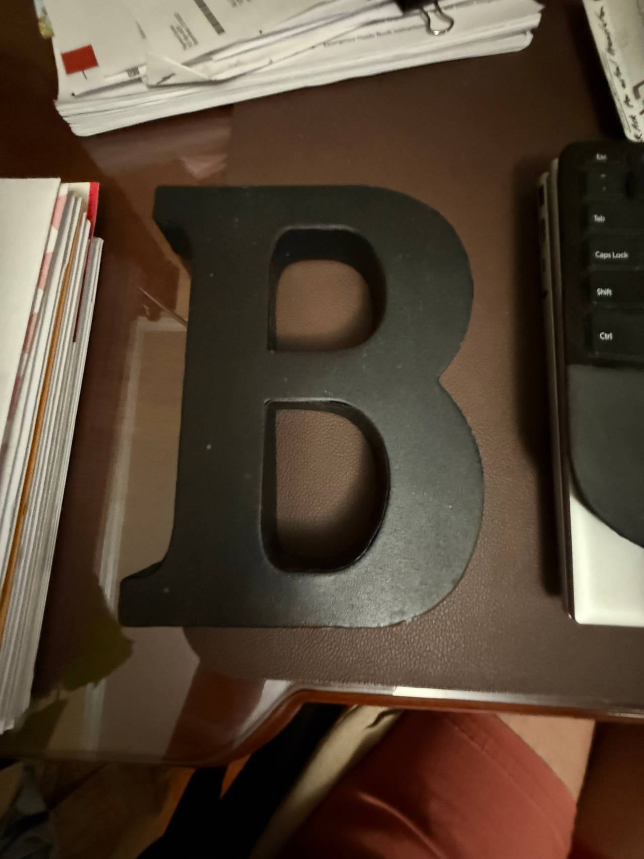 Decorative Wooden Letter B
