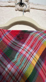 Lauren Ralph Lauren Plaid Crinkle Cotton Sleeveless Dress - Image 4