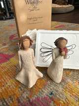 Willow Tree Angel of Prayer and Irish Angel Sculpted Hand-Painted Figures - Image 2