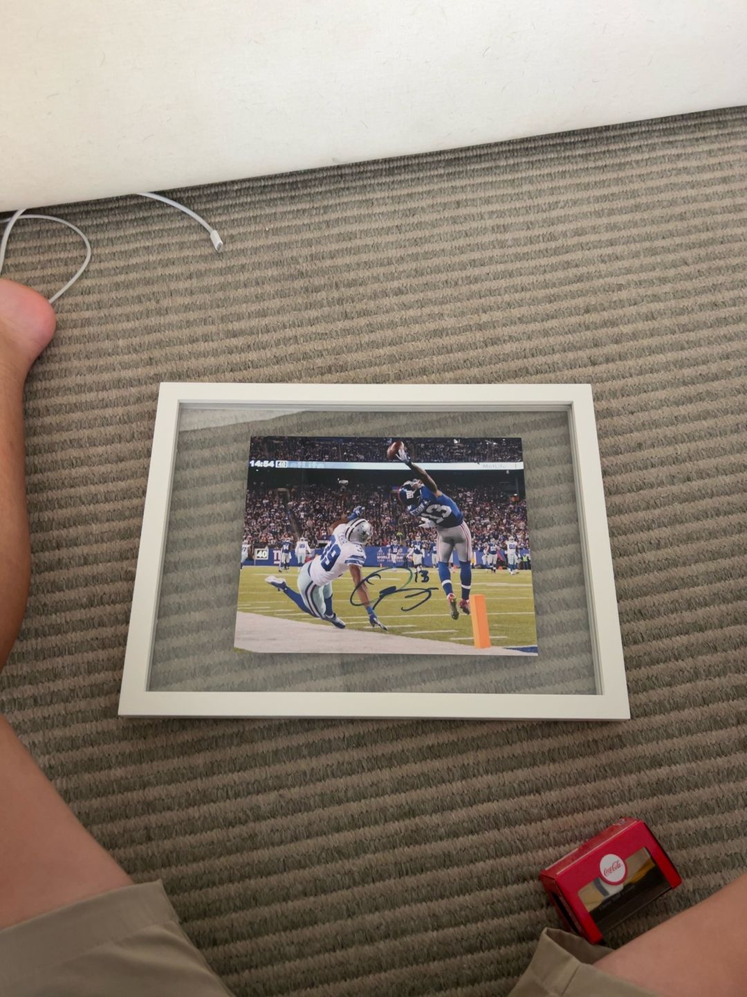 Odell Beckham Jr. Signed Framed Photo 'The Catch' 16x20