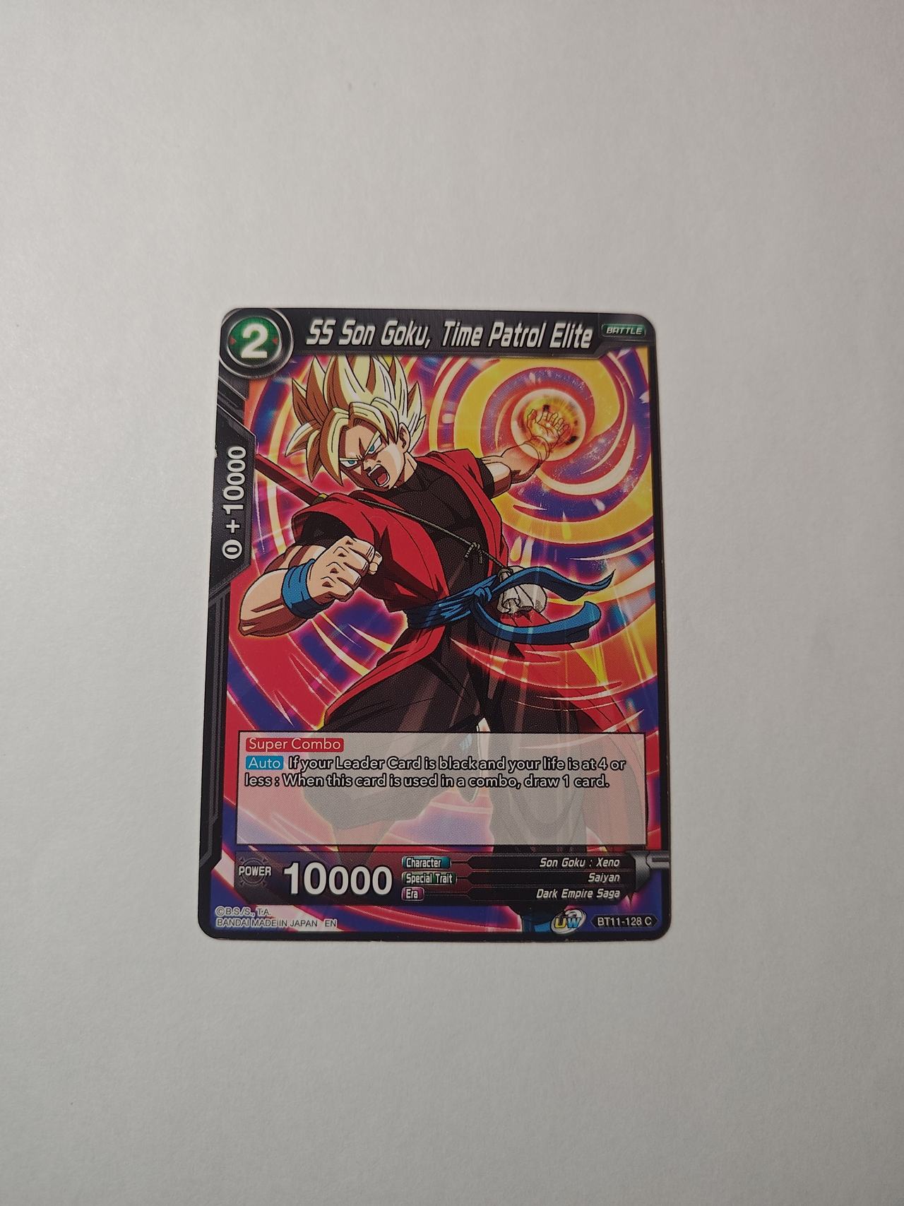 Dragon Ball Super Card Game SS Son Goku, Time Patrol Elite BT11-128 C