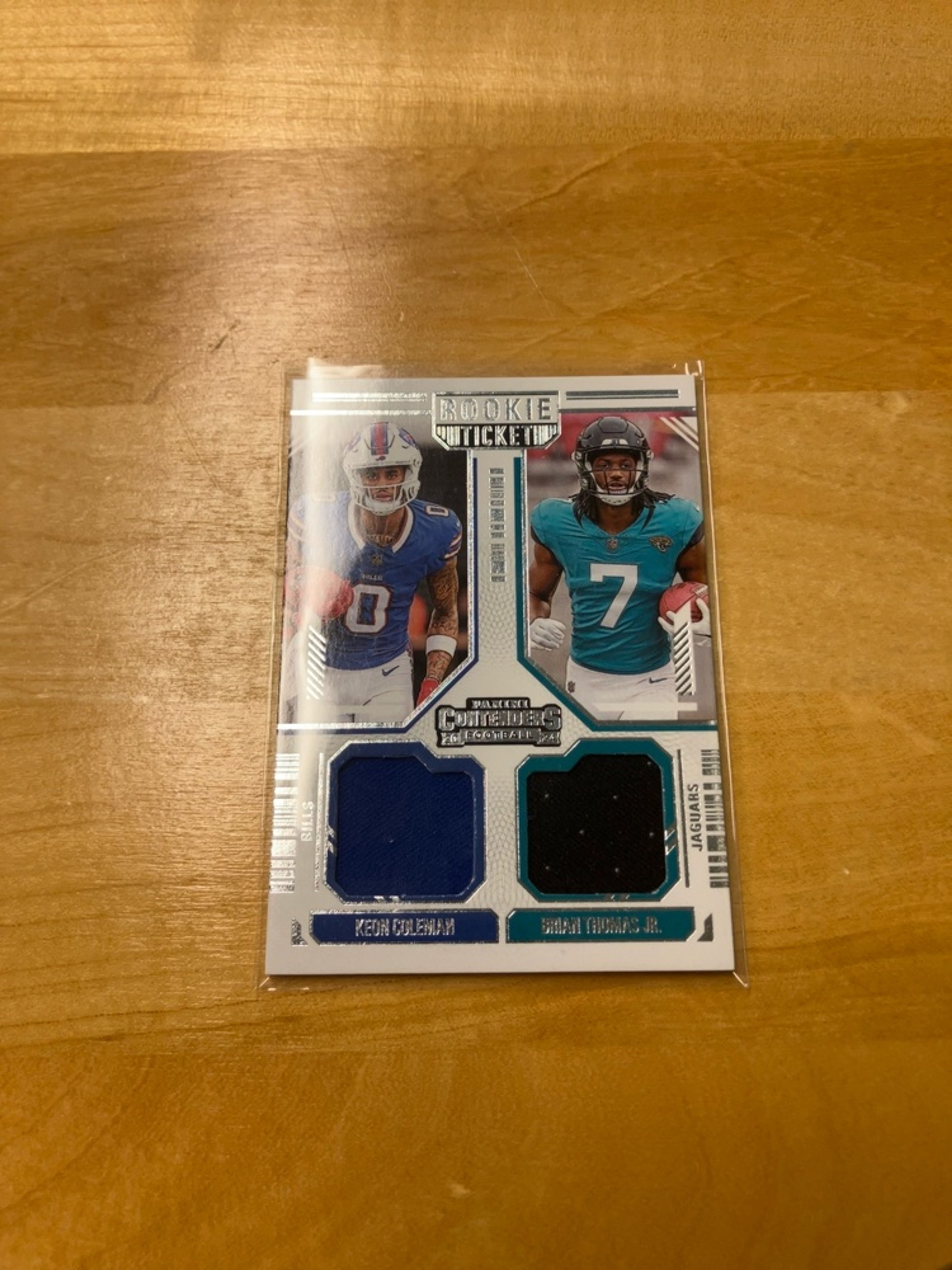 Panini Contenders 2024 Dual Patch Rookie Ticket – Keon Coleman/Brian Thomas Jr.