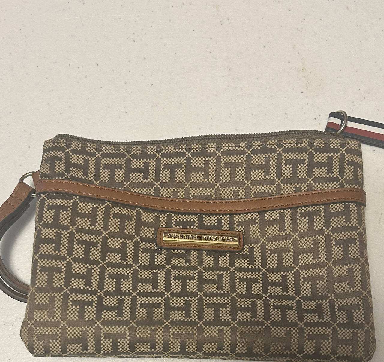 Tommy Hilfiger Monogram Wristlet