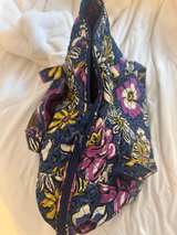 Vera Bradley Large Weekender Travel Bag | Floral and Cheetah Print (Blue/Purple) - Image 4