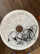Noguchi-style Pendant Lamp Shade w/ Lightbulb, Cord and Hardware - Image 3