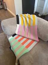 Dusen Dusen Colorblock Knit Throw Blanket - Image 8