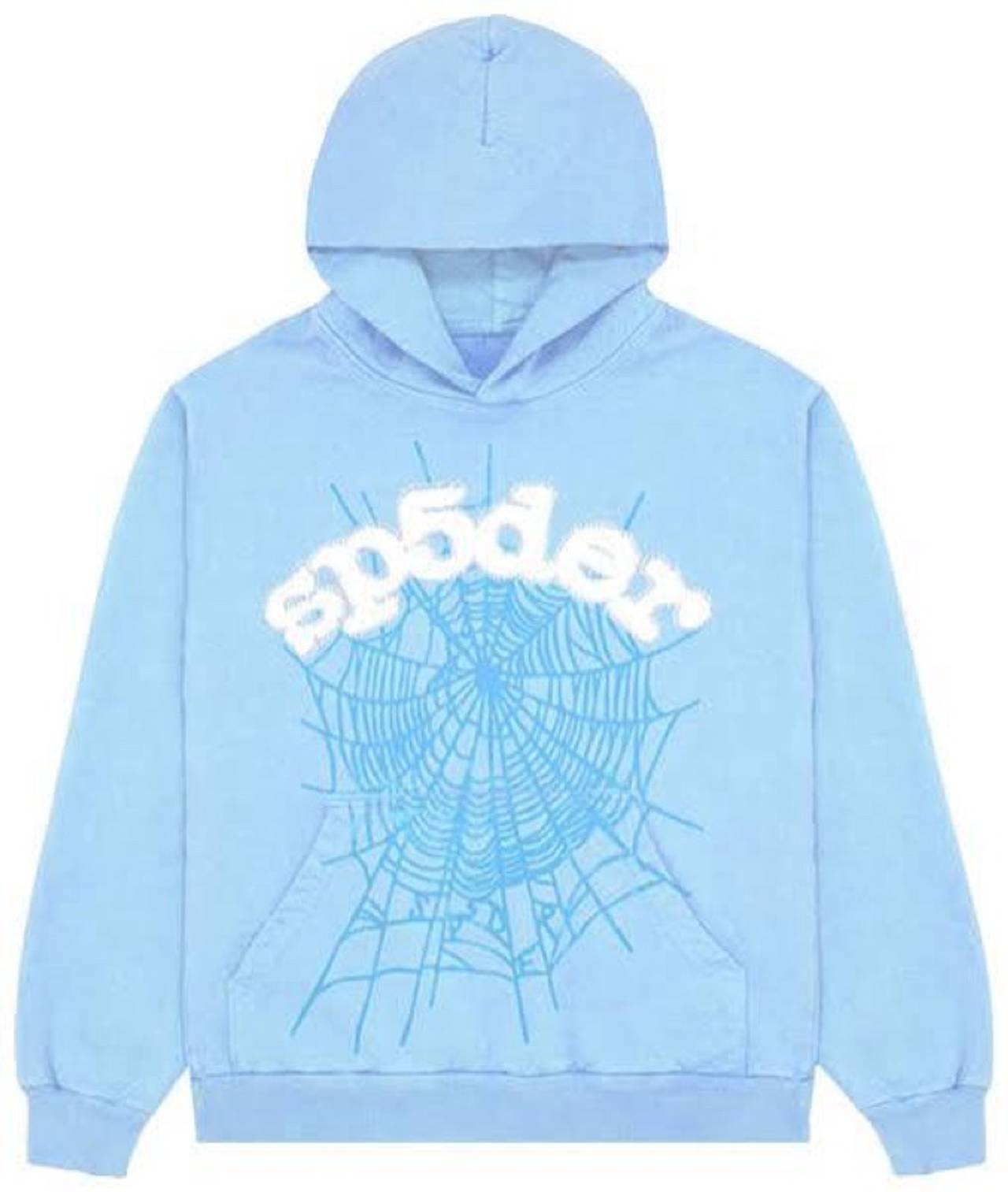Sp5der Web Hoodie Sky Blue