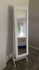 Hamptons Queen Bedroom Suite – Bed, Bedsides, Tallboy, Blanket Box Cheval mirror - Image 5