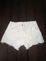 RALPH LAUREN White Denim Cut-Off Shorts Size 28 Womens Ladies - Image 1