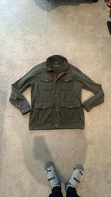 Eddie Bauer Black Gray Heathered Knit Jacket - Image 2